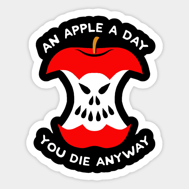 an apple a day Sticker by Kane Banner